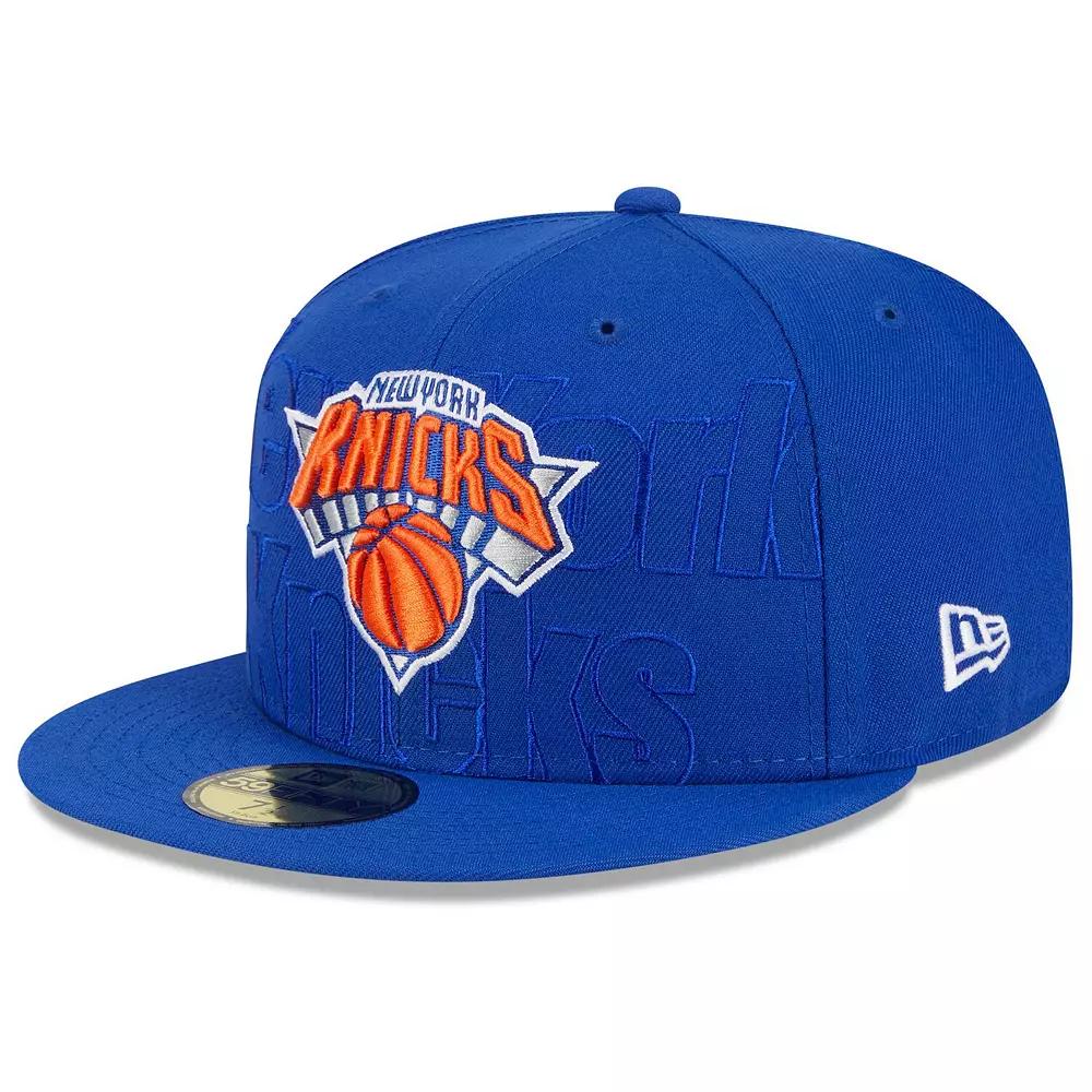 Men's New Era  Blue New York Knicks 2023 NBA Draft 59FIFTY Fitted Hat, Size: 7 1/8 Product Image