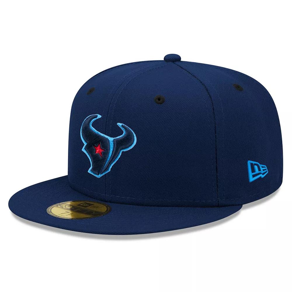 Men's New Era Navy Houston Texans Omaha 59FIFTY Fitted Hat,  Product Image