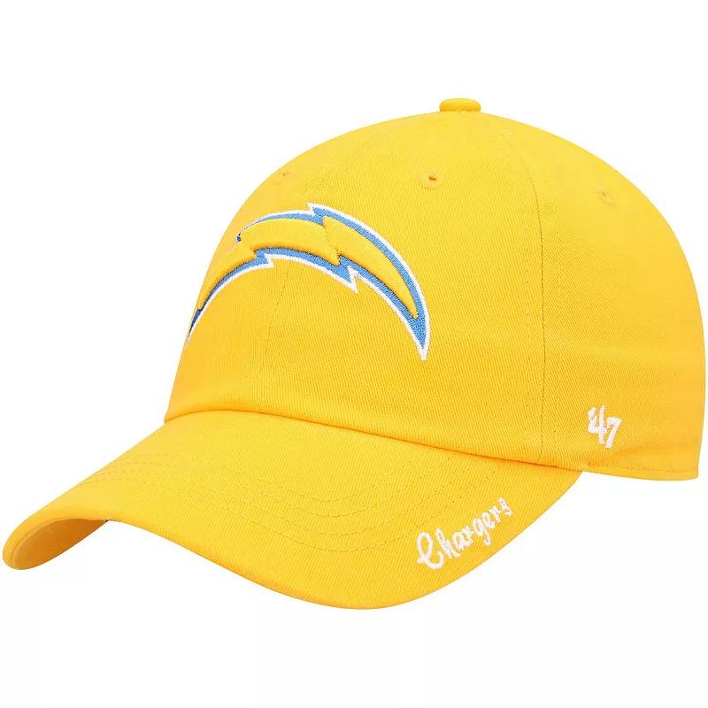 Women's '47 Gold Los Angeles Chargers Miata Clean Up Secondary Logo Adjustable Hat Product Image