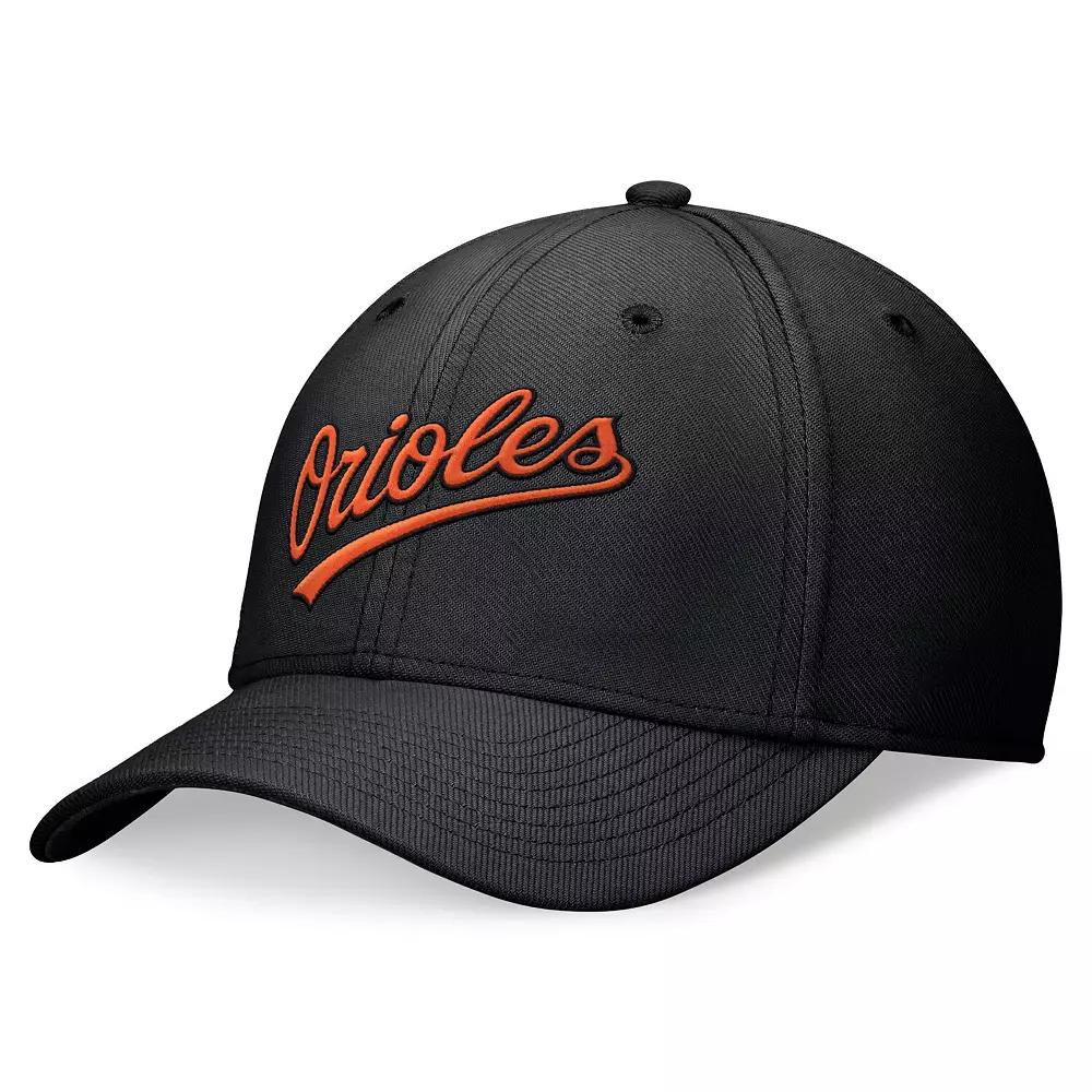 Men's Nike Black Baltimore Orioles Evergreen Performance Flex Hat,  Product Image
