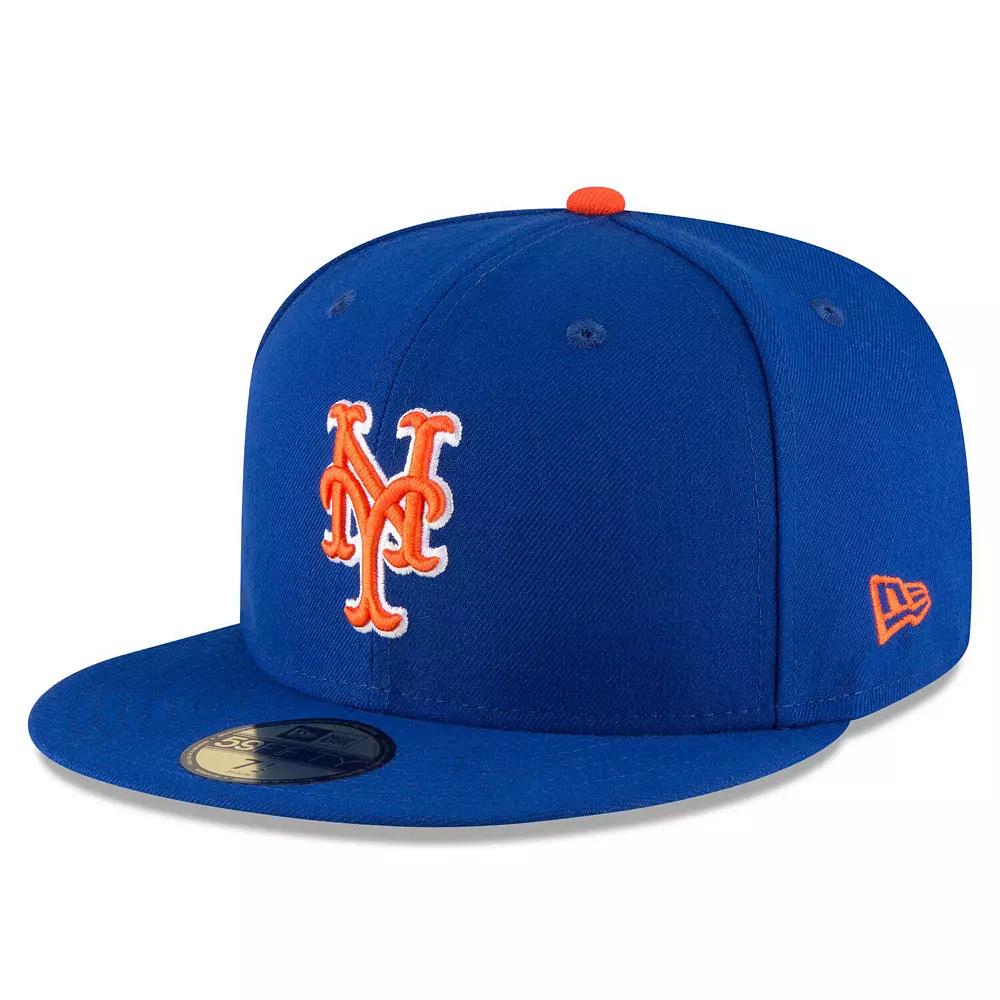 Men's New Era Royal/Orange New York Mets Authentic Collection On Field 59FIFTY Fitted Hat,  Product Image