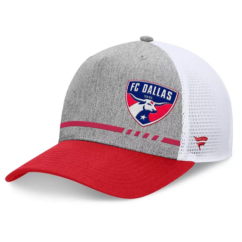 Men's Fanatics Heather Gray Seattle Sounders FC Low Block Trucker Adjustable Hat, Grey Product Image