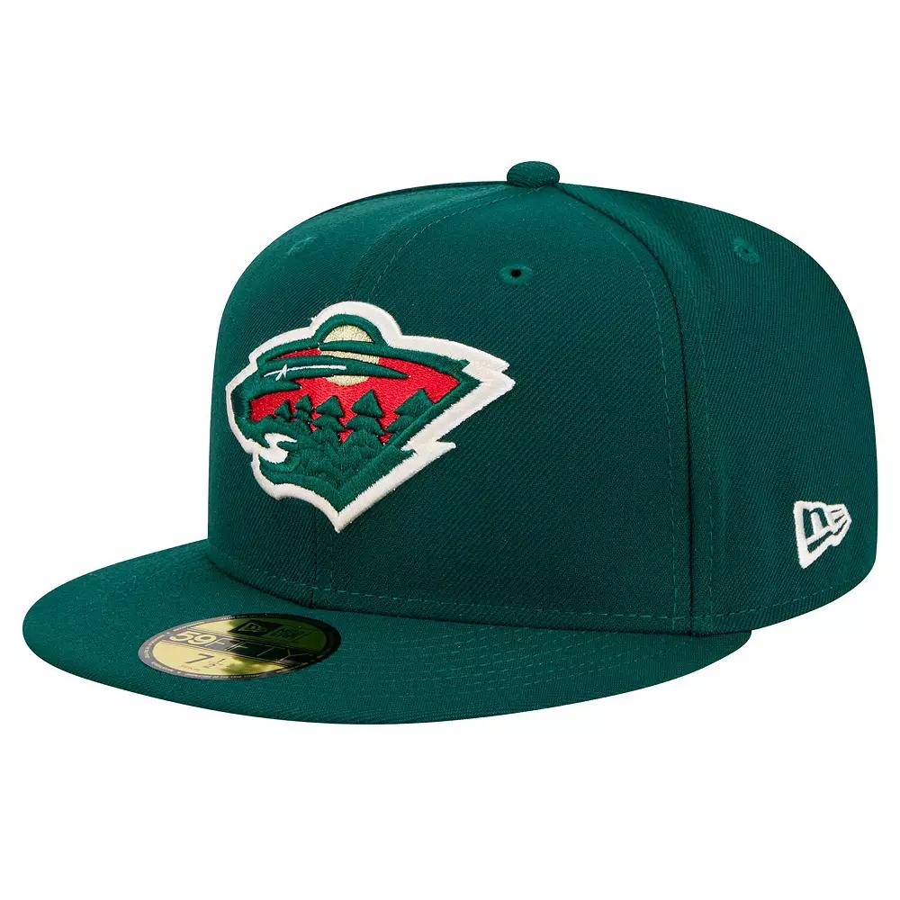 Men's New Era Green Minnesota Wild Core 59FIFTY Fitted Hat,  Product Image