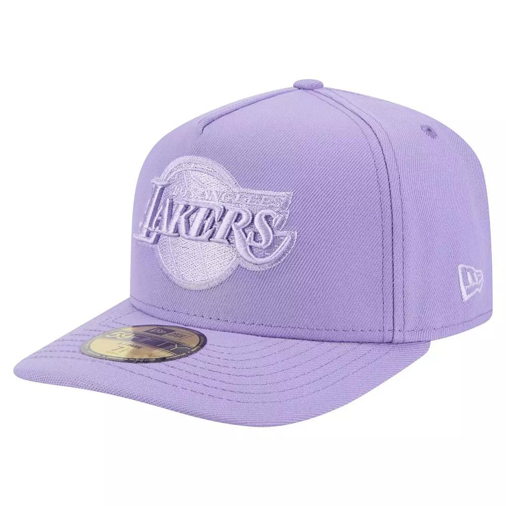 Mens New Era Los Angeles Lakers Colorpack A-Frame Pinch Front 59FIFTY Fitted Hat Product Image