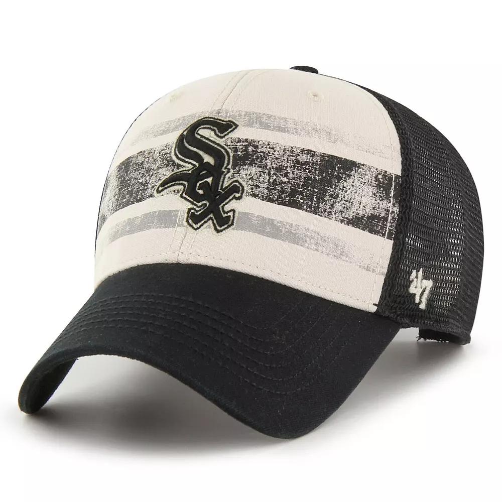 Men's '47 Black Chicago White Sox Breakout MVP Trucker Adjustable Hat Product Image