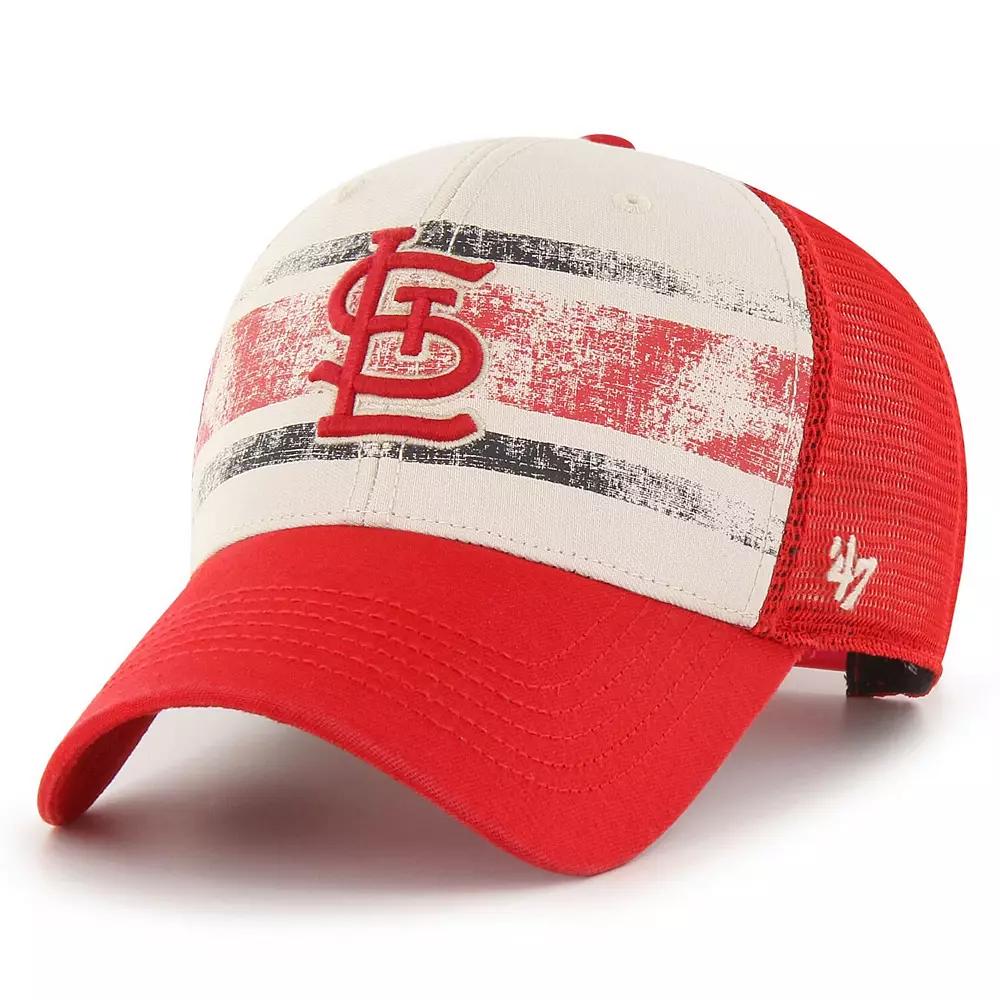 Men's '47 Red St. Louis Cardinals Breakout MVP Trucker Adjustable Hat Product Image