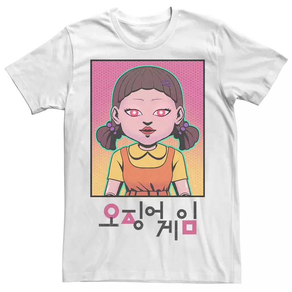 Men's Squid Game Red Light Green Light Doll Poster Tee, Boy's,  Product Image