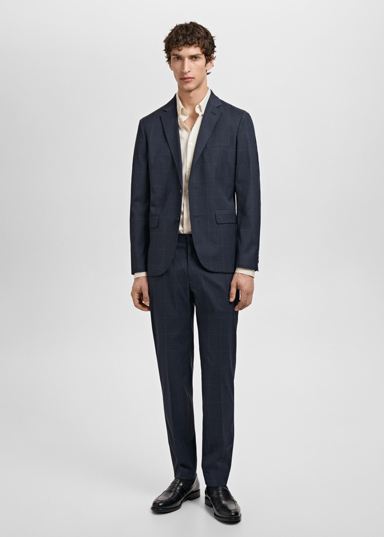 Super slim fit cotton stretch suit shirt - Men | MANGO USA Product Image