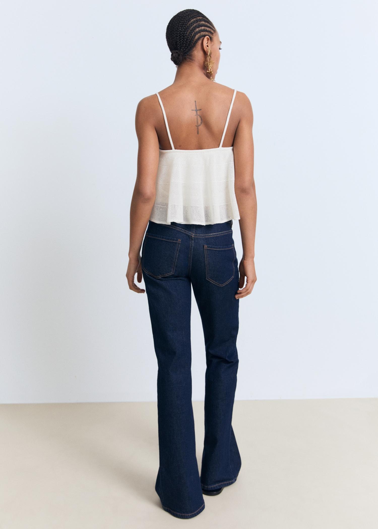 Ruffle knit top - Women | MANGO USA Product Image