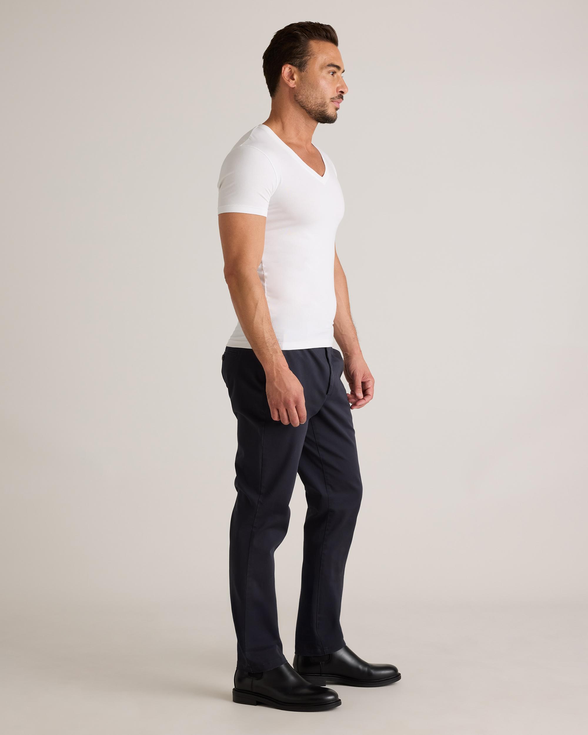 Quince | Men's Soft Stretch V-Neck Undershirt Tencel Product Image