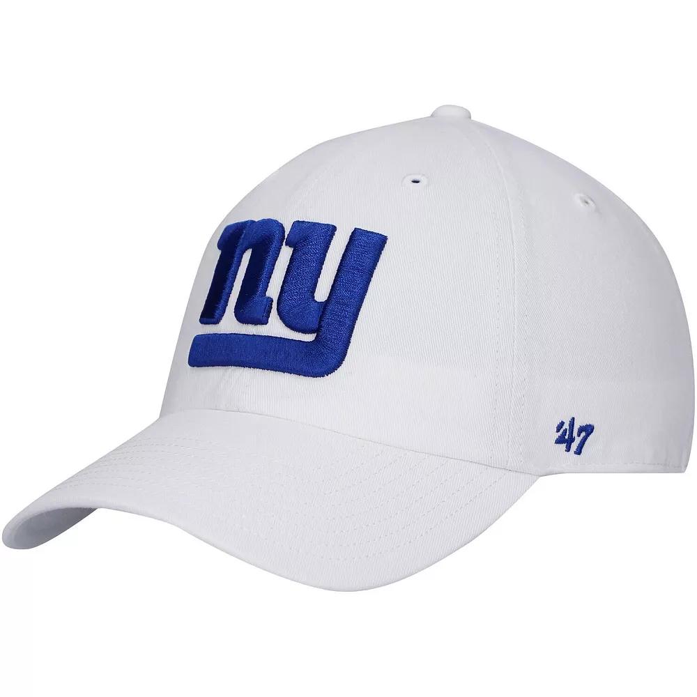 Men's '47 White New York Giants Clean Up Adjustable Hat Product Image