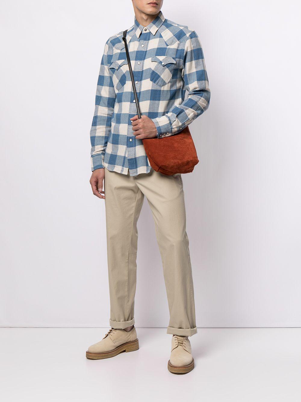 gingham-print shirt Product Image