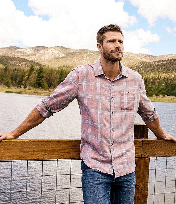 Flag and Anthem Paxton Vintage Plaid Long Sleeve Woven Shirt Product Image