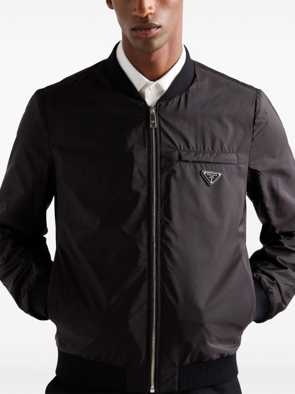 leather bomber jacket Product Image
