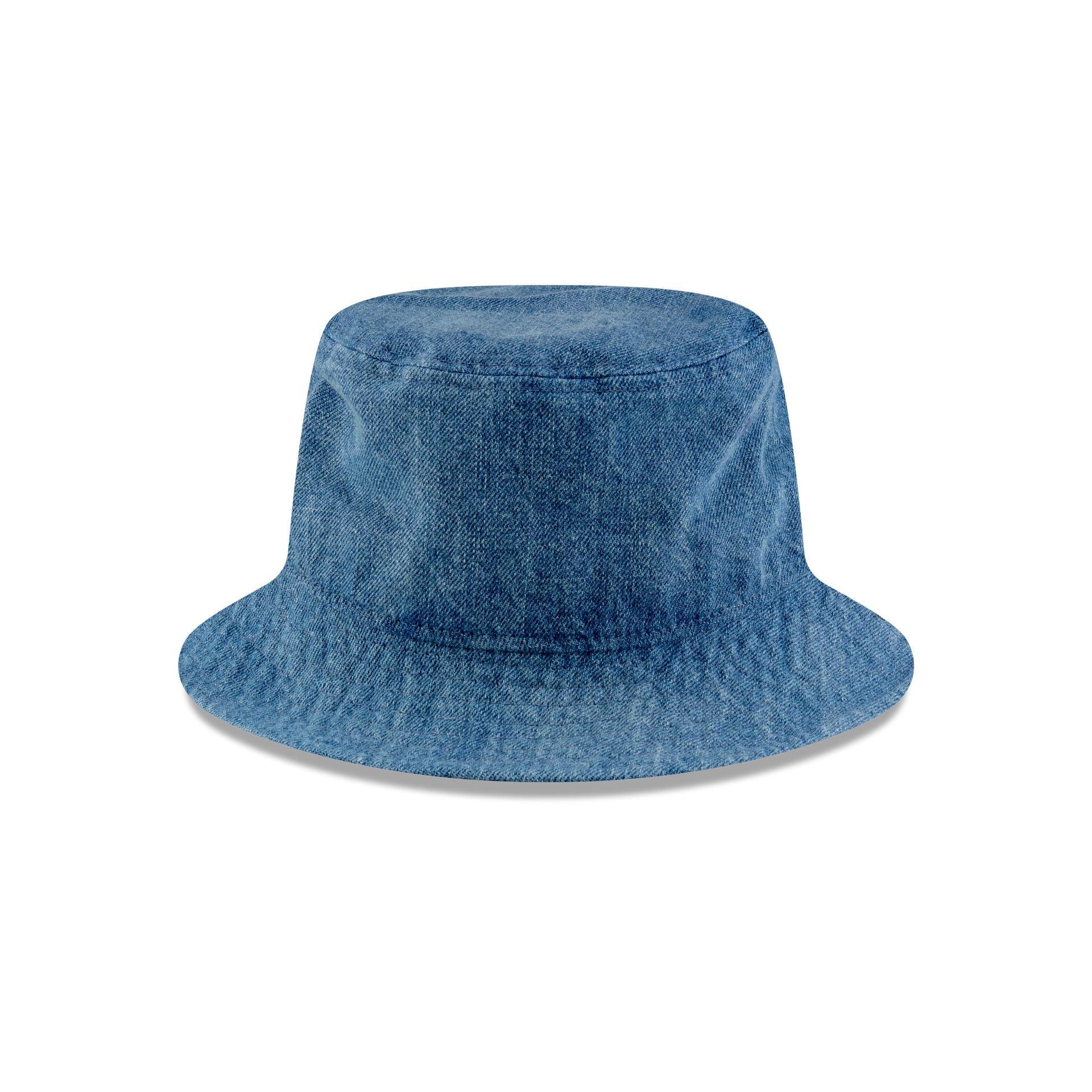 New Era Cap Square Logo Indigo Denim Bucket Hat Male Product Image