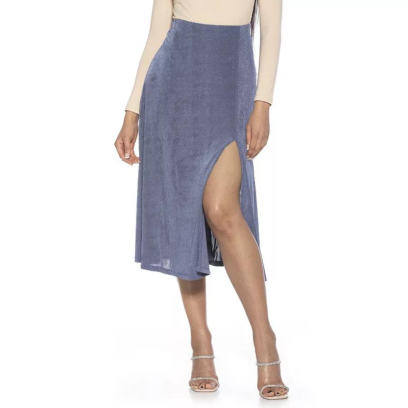 Women's ALEXIA ADMOR Slit Midi Full Skirt,  Product Image