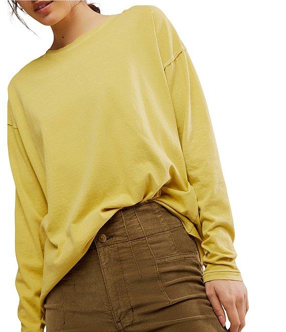 Free People Nina Crew Neck Long Sleeve Tee Product Image
