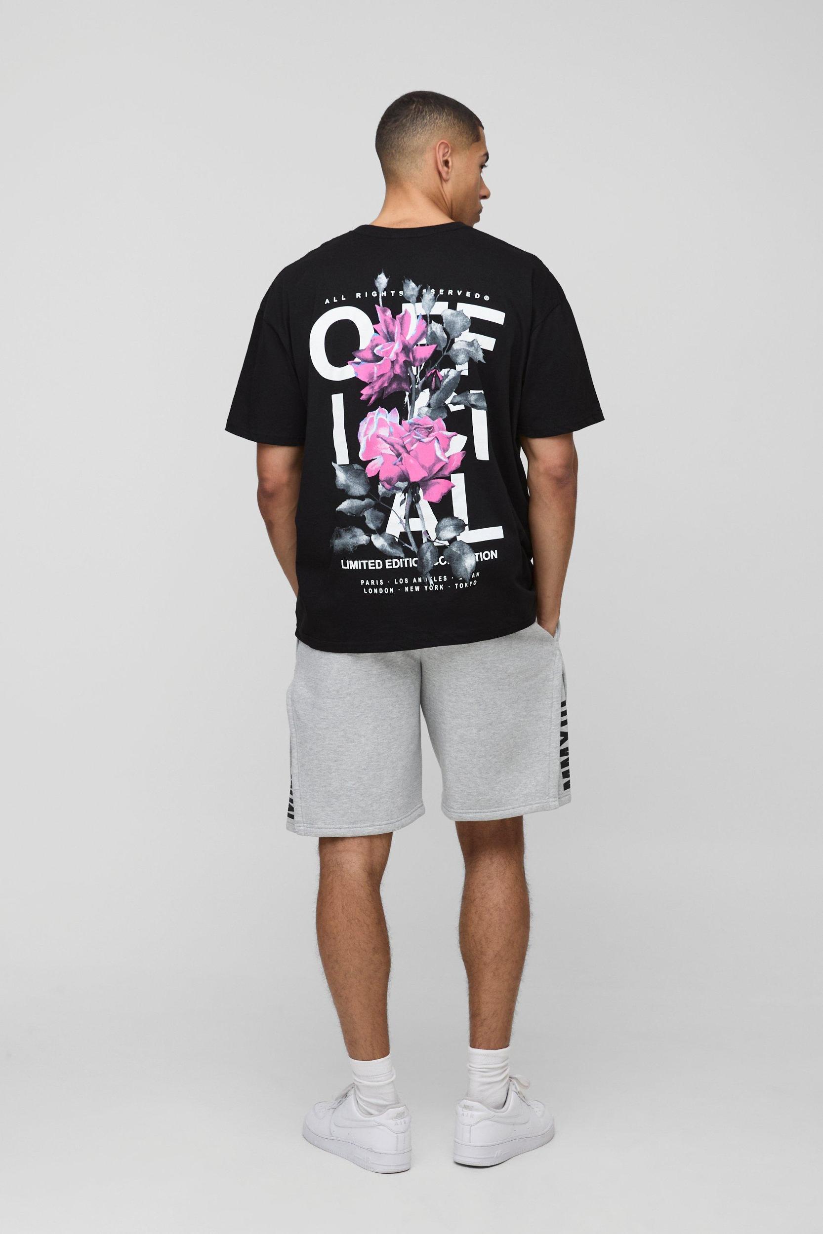 Oversized Official Pleated Gusset Short | boohooMAN USA Product Image