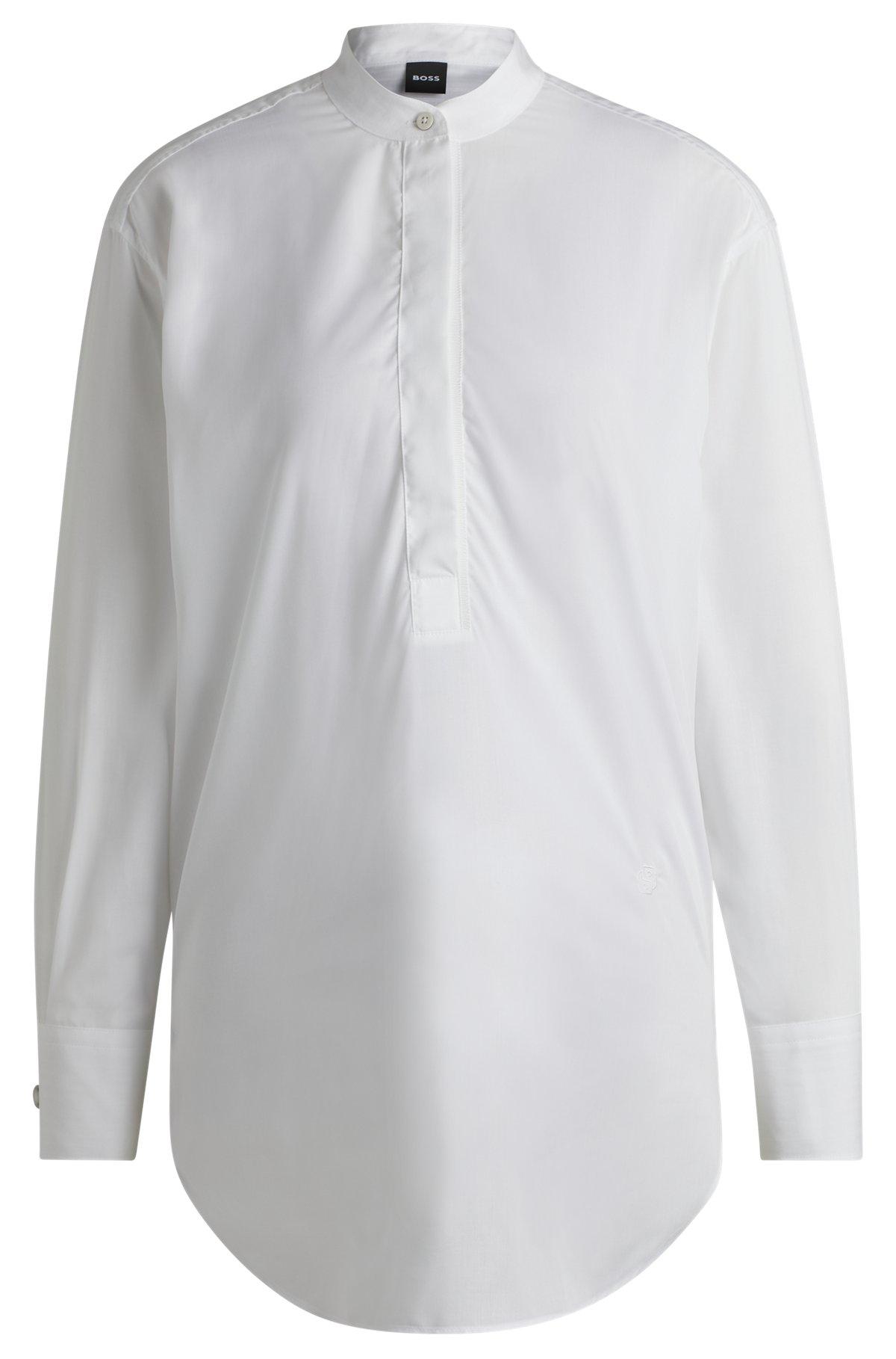 Relaxed-fit blouse in easy-iron poplin Product Image