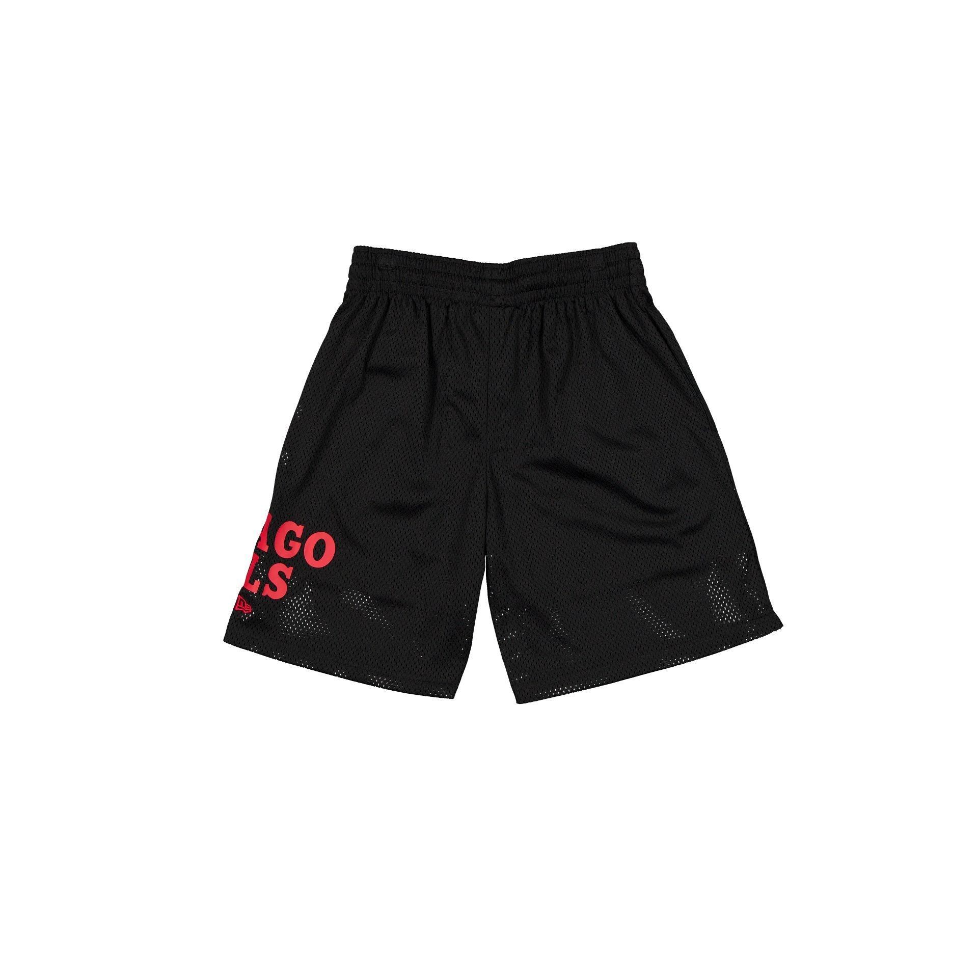 Chicago Bulls Mesh Black Shorts Male Product Image