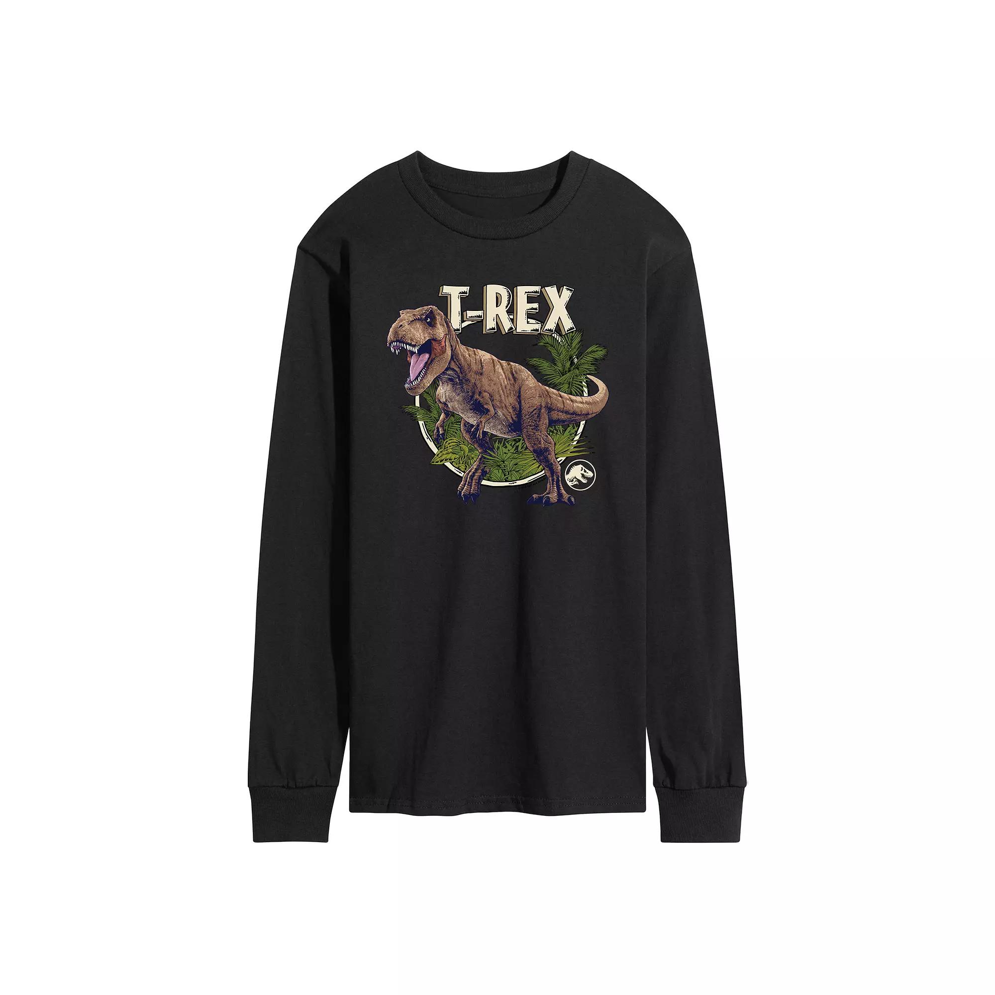 Men's Jurassic World Tyrannosaurus Rex Long Sleeve Graphic Tee,  Product Image