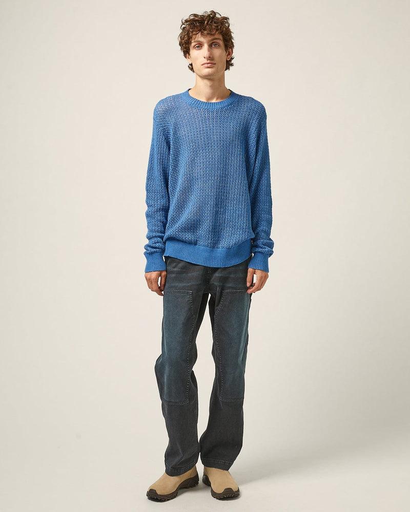 Marled Crewneck - Blue Product Image