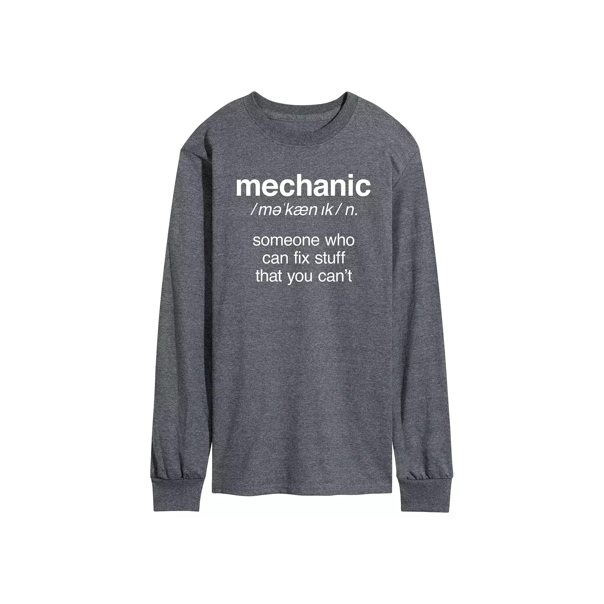 Men's Mechanic Definition Long Sleeve Tee,  Product Image