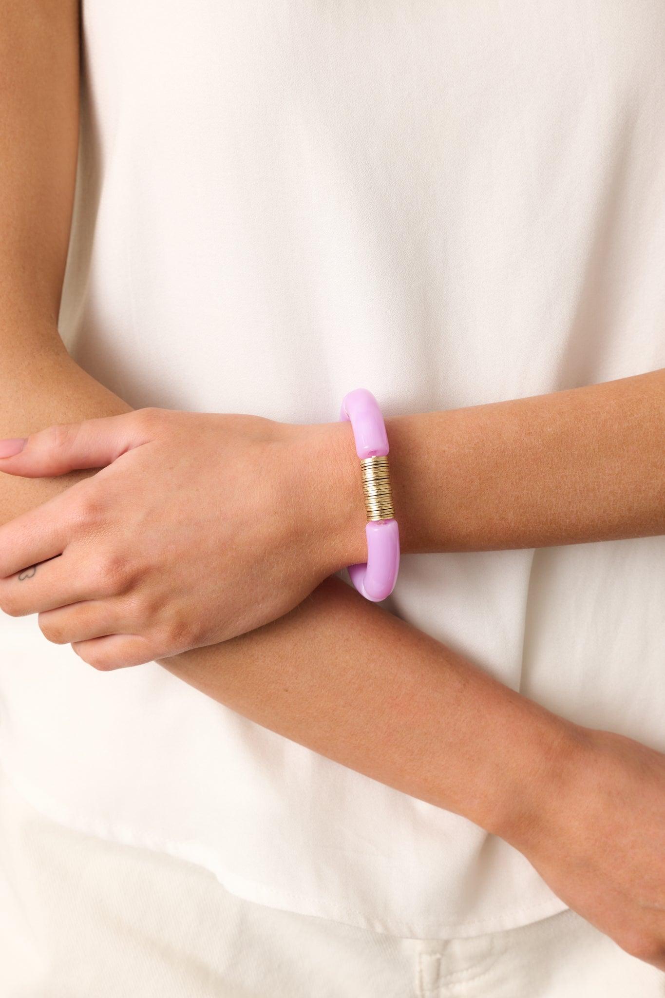 Find Your Joy Lavender Beaded Bracelet Product Image