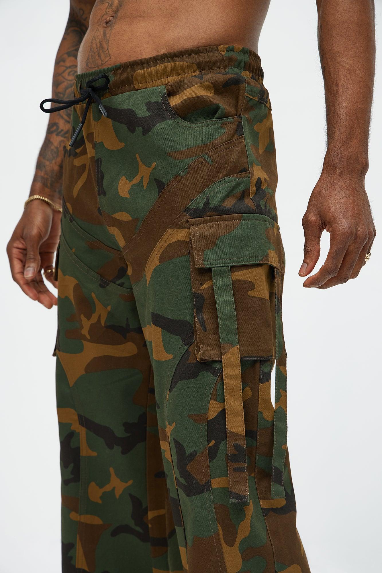 Relaxed Straight No More Waiting Cargo Pants - Camouflage Product Image