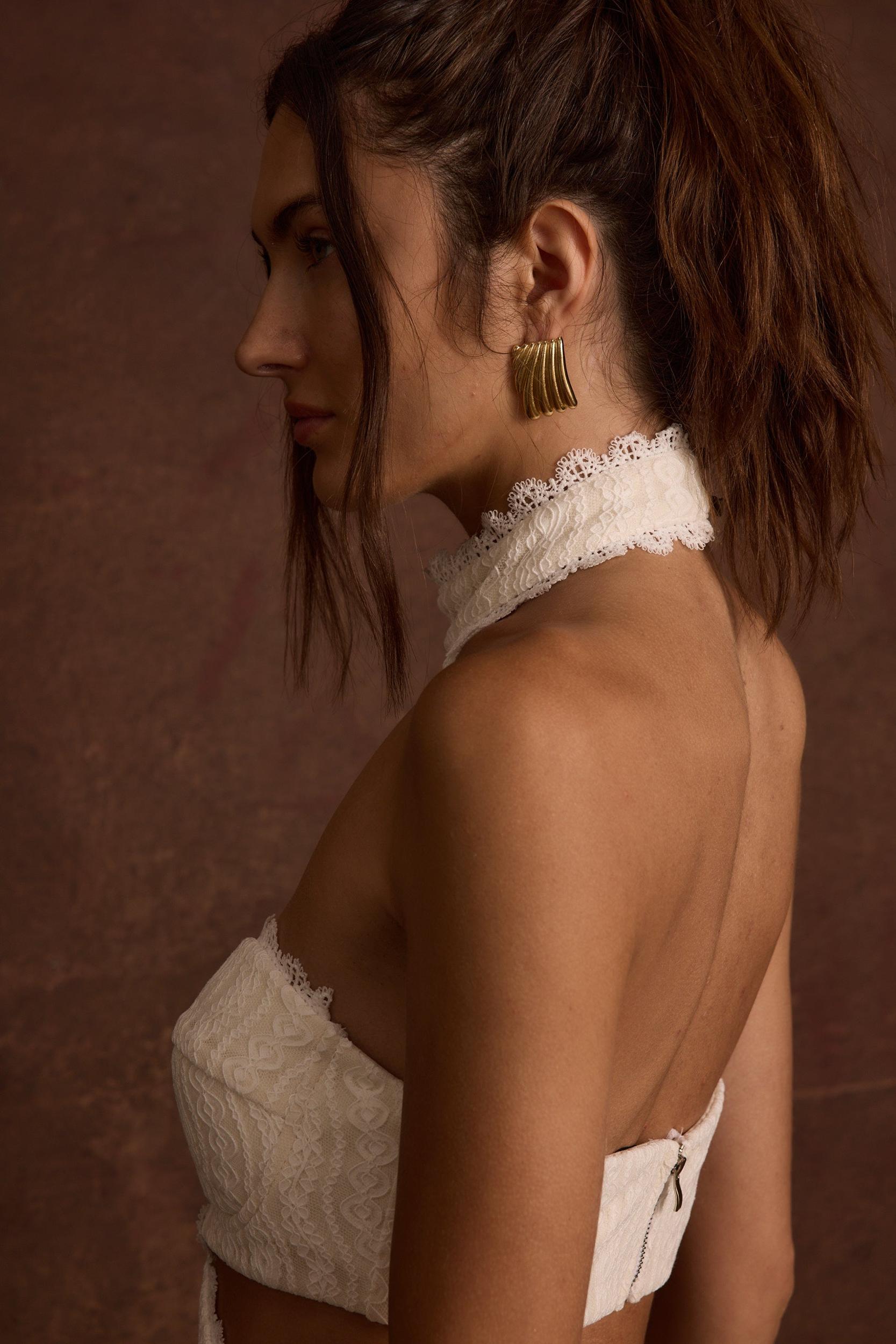 Princesa White Lace Jumpsuit Product Image