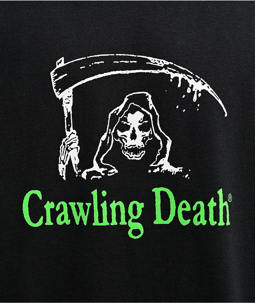 Crawling Death Reaper Logo Black T-Shirt Product Image