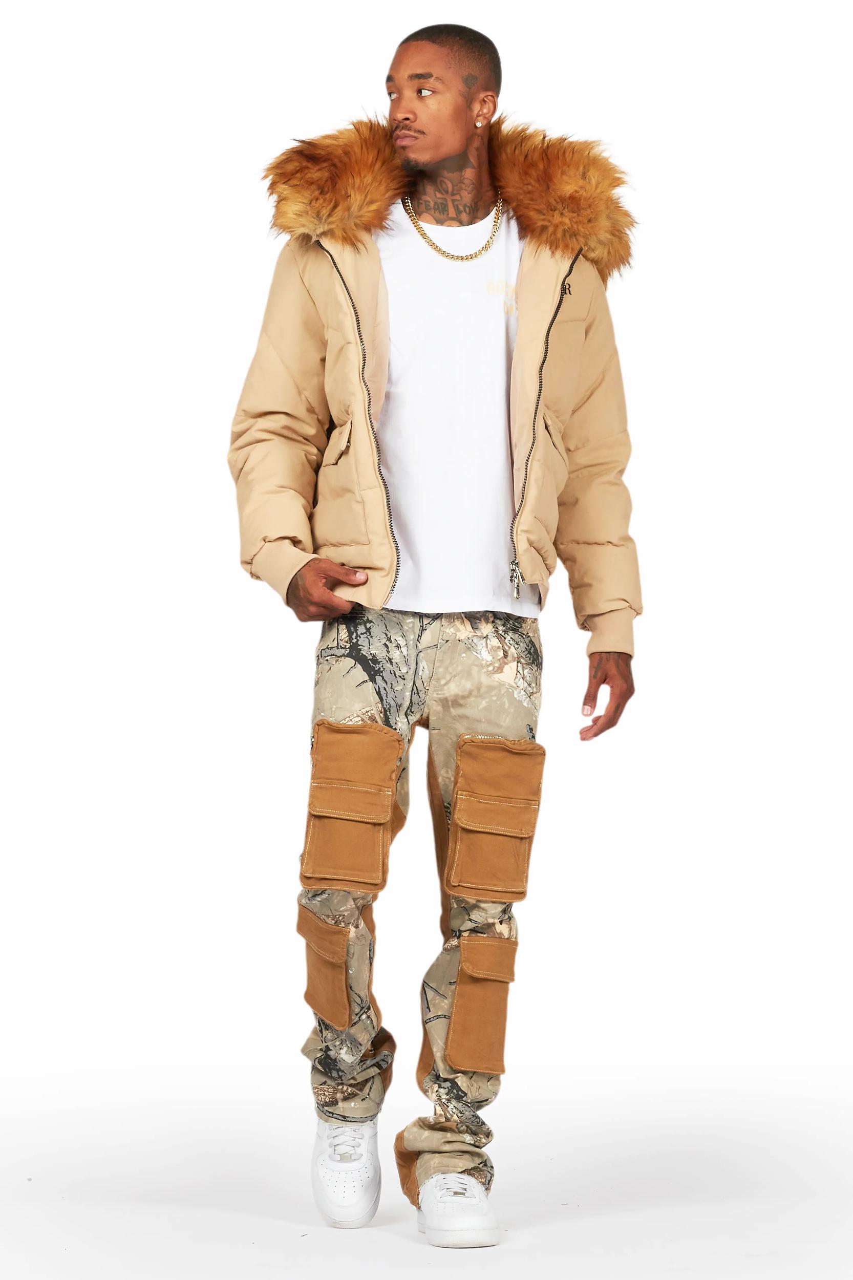 Boys Petter Beige Baggy Fit Jean Boys Product Image
