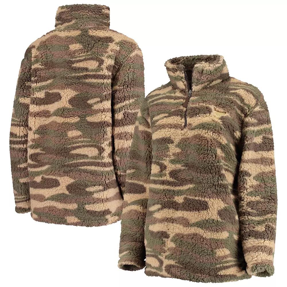 Women's G-III Sports by Carl Banks Camo St. Louis Blues Sherpa Quarter-Zip Jacket,  Product Image