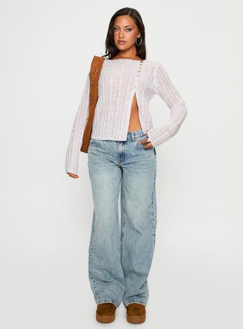 Lenker Knit Jumper Lilac Product Image