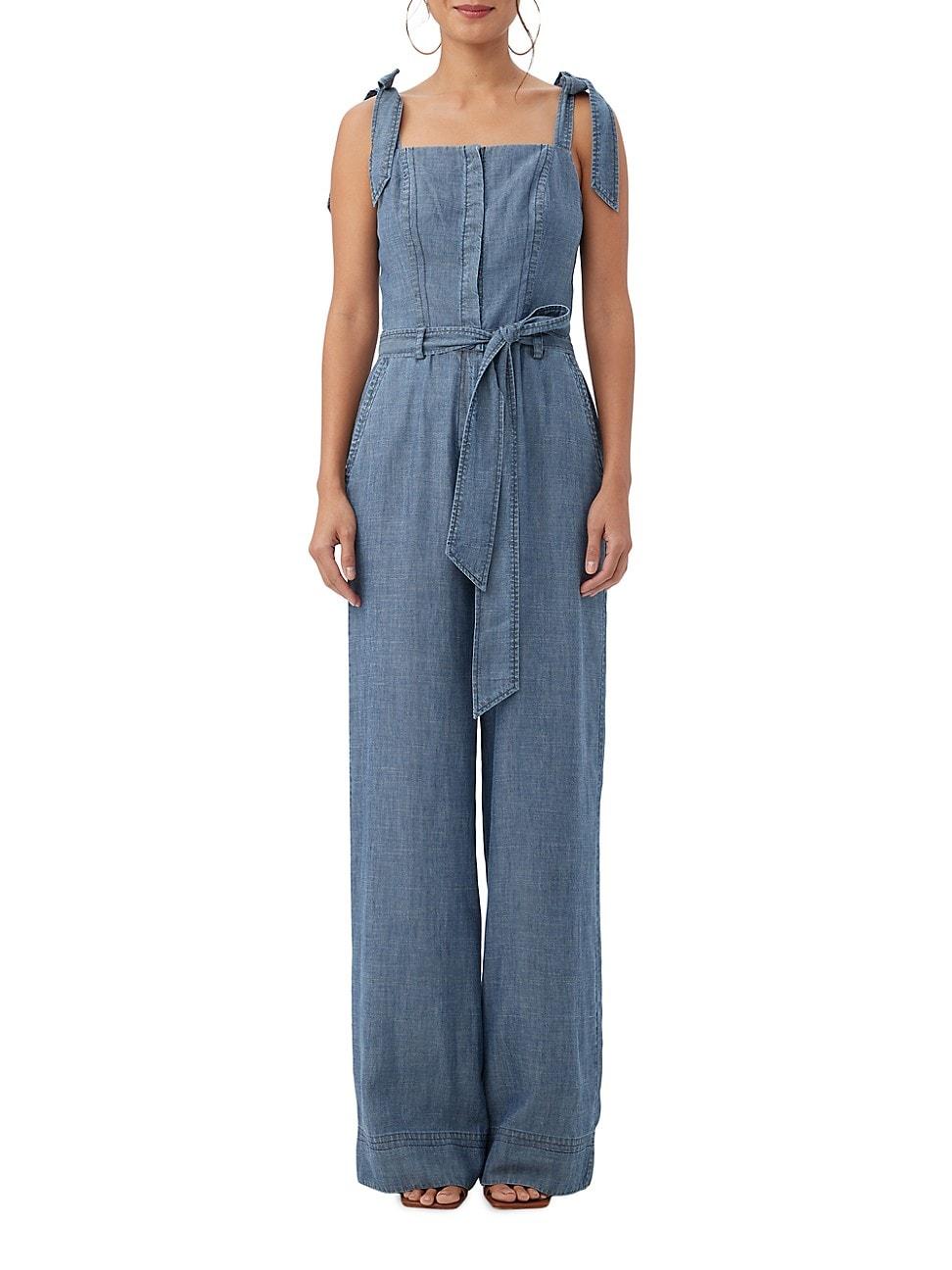Womens Pago Pago Linen-Blend Jumpsuit Product Image