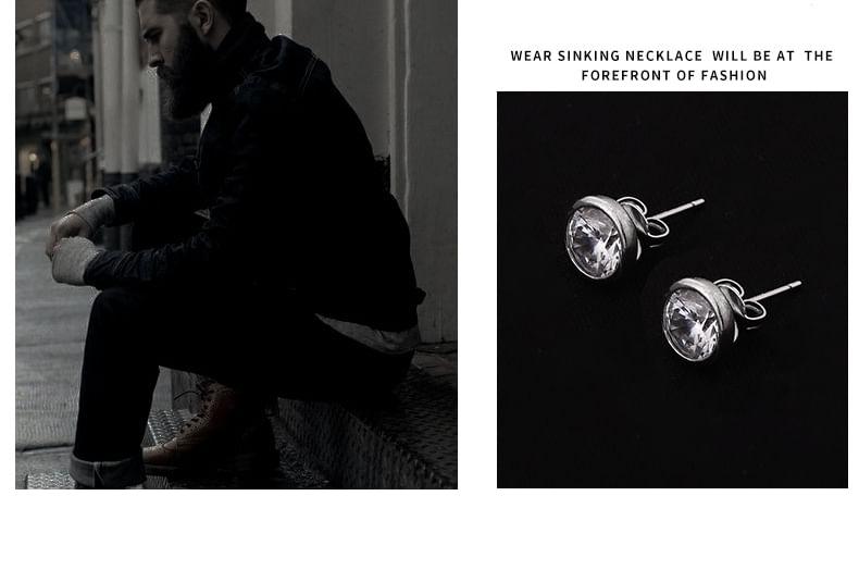 Rhinestone Alloy Stud Earring Product Image