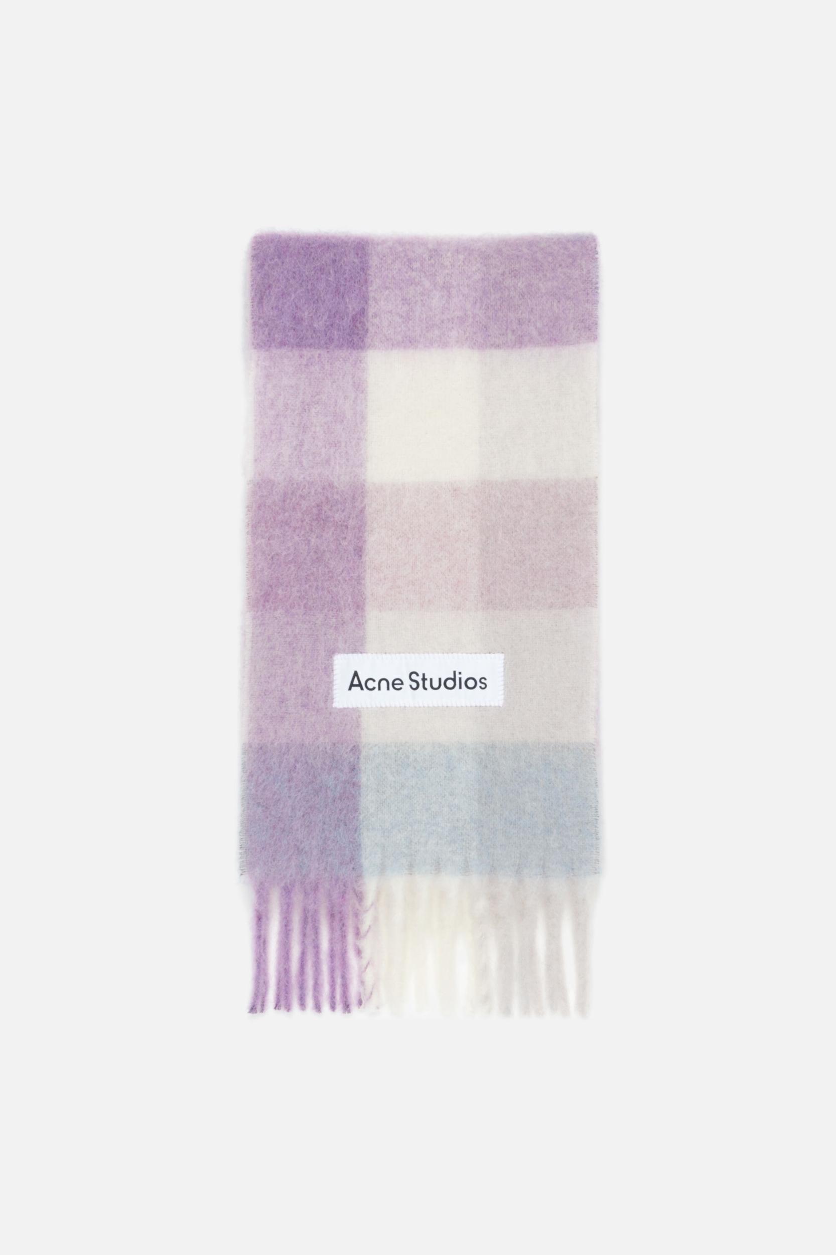 Mohair checked scarf Product Image