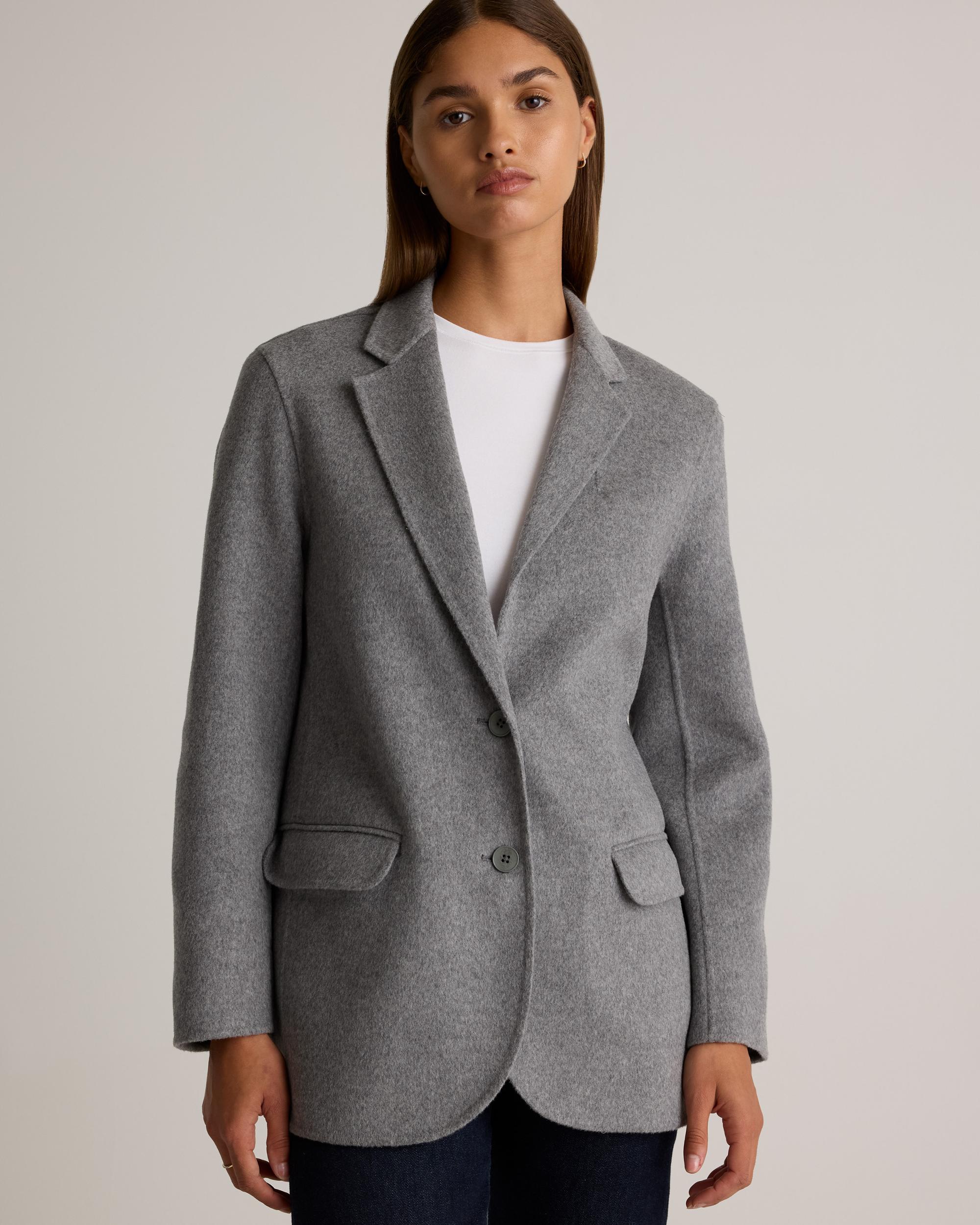 Quince | Women's Double-Faced Merino Wool Soft Blazer Size XS, Wool/Nylon Product Image