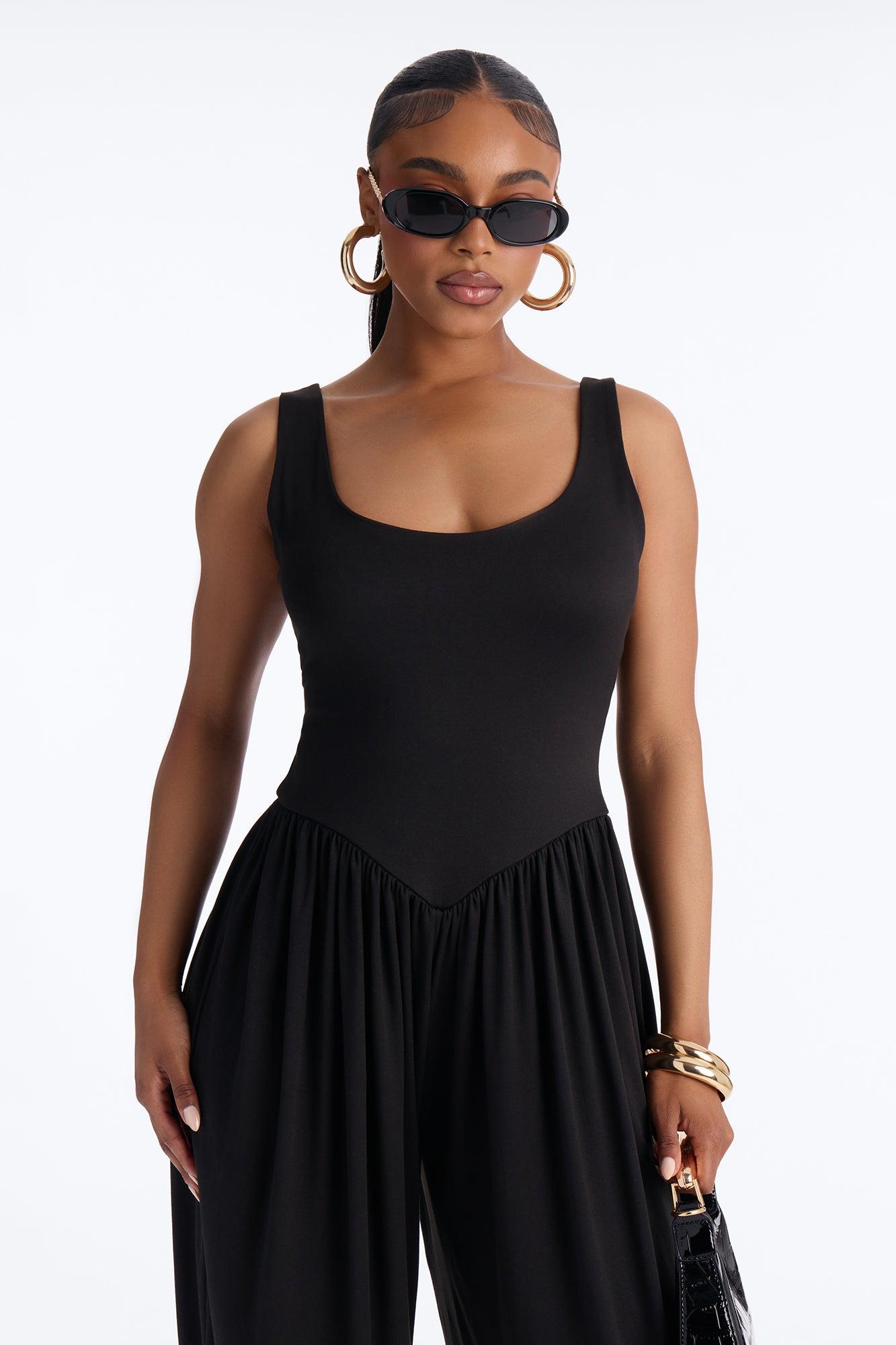 Brenna Balloon Leg Jumpsuit - Black Female Product Image