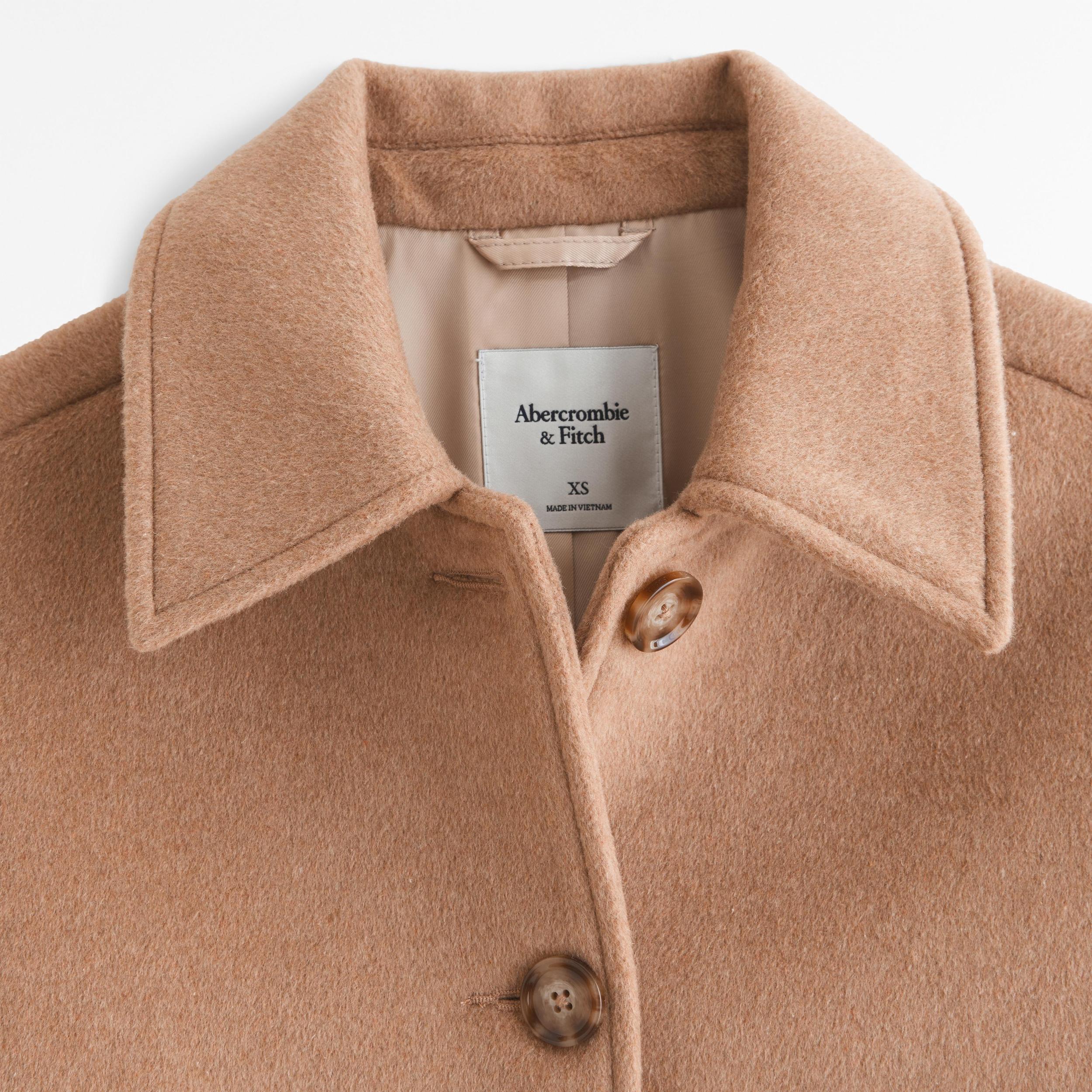 Short Wool-Blend Coat Product Image