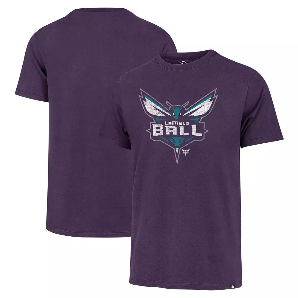 Men's '47 LaMelo Ball Purple Charlotte Hornets Player Logo Vintage T-Shirt,  Product Image