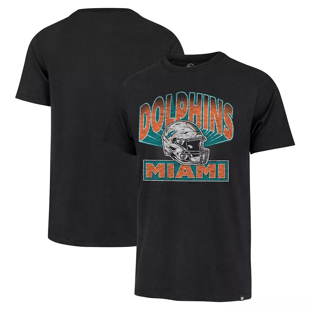 Men's '47 Black Miami Dolphins Amplify Franklin T-Shirt, Size: Small Product Image