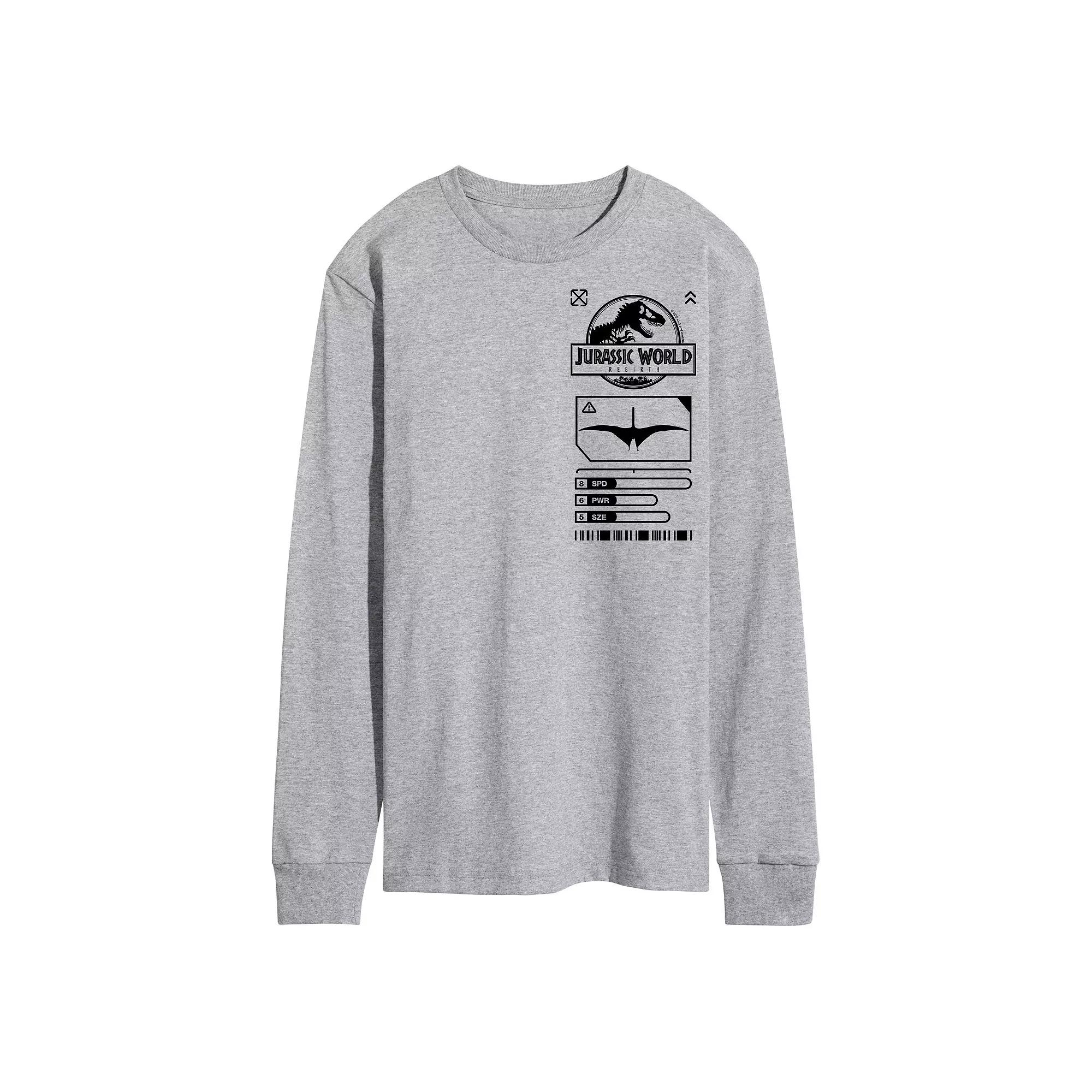 Men's Jurassic World Rebirth Icons Long Sleeve Graphic Tee,  Product Image
