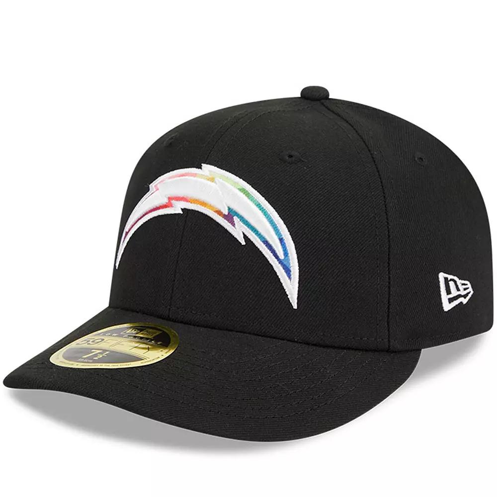 Men's New Era  Black Los Angeles Chargers 2023 NFL Crucial Catch Low Profile 59FIFTY Fitted Hat, Size: 6 7/8 Product Image