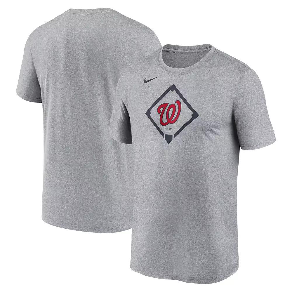 Men's Nike Heather Gray Washington Nationals Icon Legend Performance T-Shirt,  Product Image