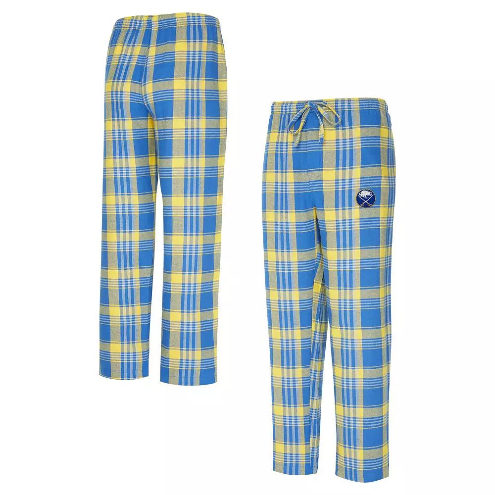 Mens Concepts Sport Royal/Gold Buffalo Sabres Region Flannel Sleep Pants Product Image