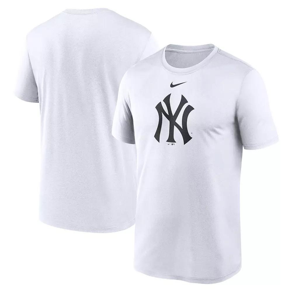Men's Nike White New York Yankees Legend Fuse Large Logo Performance T-Shirt Product Image