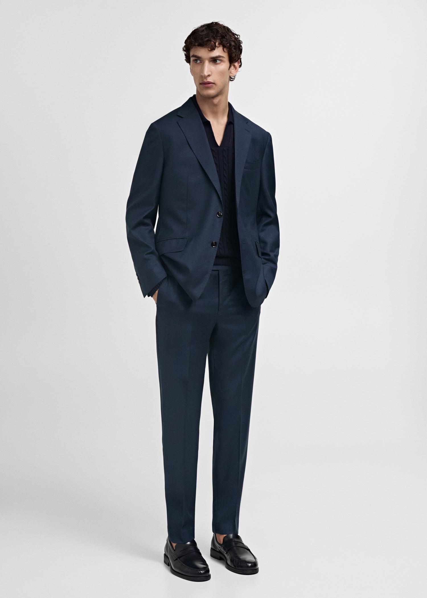 Venice 100% virgin wool suit pants - Men | MANGO USA Product Image