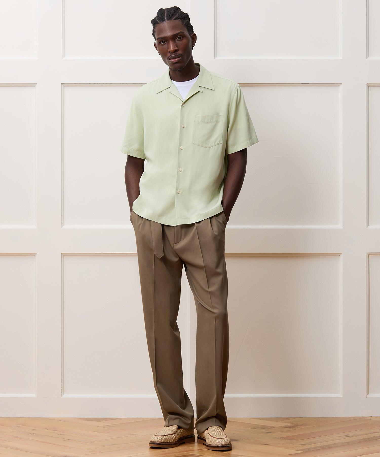 Cropped Rayon Capri Shirt Product Image