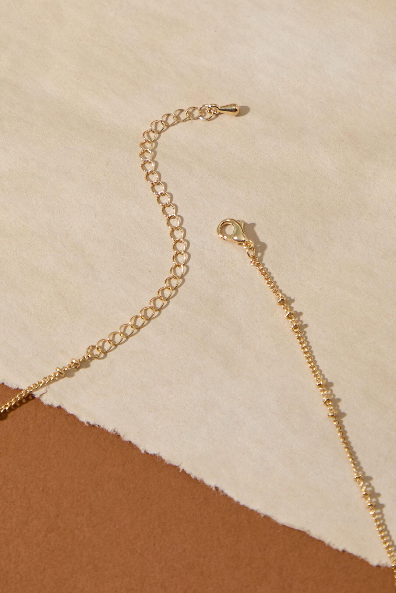 Dainty Clover Charm Choker Necklace Product Image